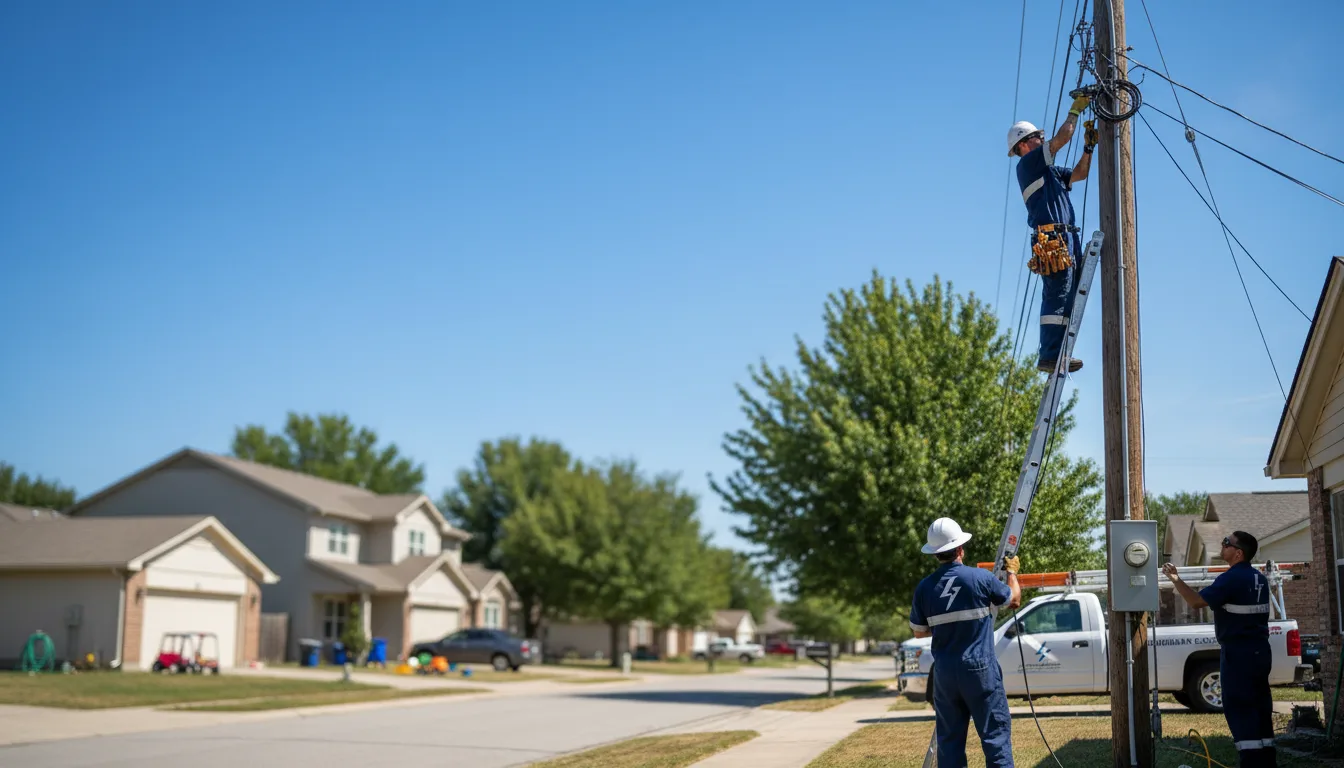 Residential electrician providing installation services in Hyde Park, UT